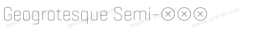 Geogrotesque Semi字体转换
